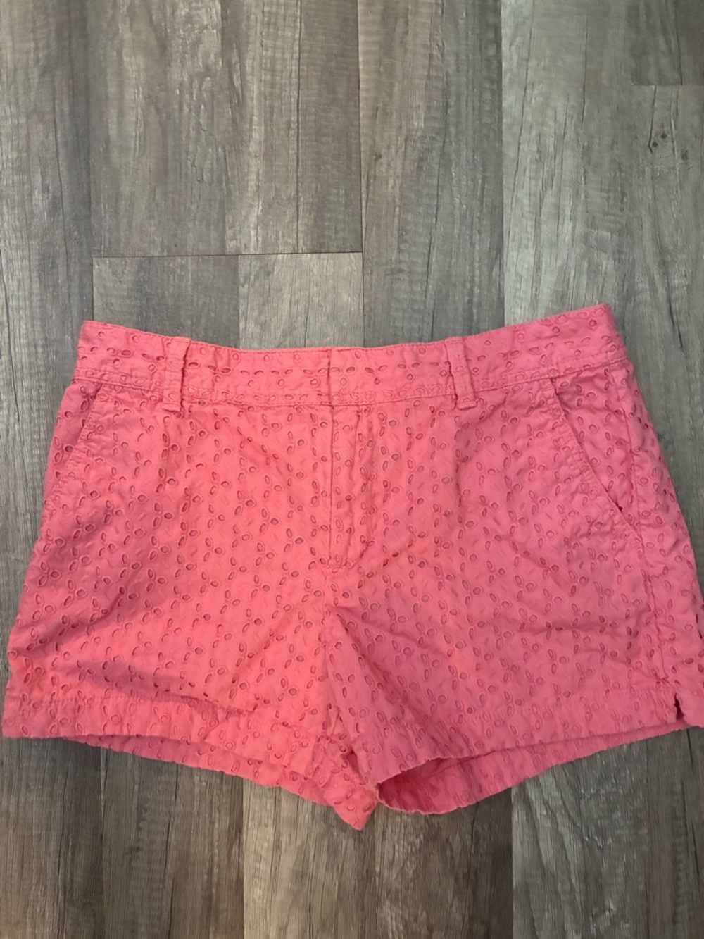 GAP Coral Eyelet Bermuda Shorts - Pink Coral